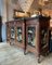 French Chinoiserie Enfilade in Walnut and Marble, 1940s 5