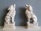 Italienische geschnitzte Alabaster Spaniels, frühes 19. Jh., 2er Set 3