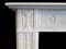 George III Statuary White Marble Fireplace Mantel 4