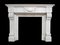 Louis XVI Style French Fireplace Mantel in Carrara Marble 2