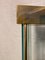 Lámpara de pie alta de latón y vidrio, años 70, Imagen 5