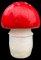 Red Mushroom Lamp, 1970s 1