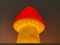 Rote Mushroom Lampe von Heico, 1970er 6