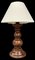 Table Lamp in Dark Wood, 1950s 1