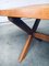 Rustic Handcrafted X-Frame Oak Dining Table, France, 1940s, Image 4