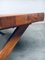 Mesa de comedor rústica hecha a mano de roble, años 40, Imagen 7