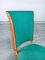 Art Deco Green Dining Chairs, France, 1930s, Set of 6 6