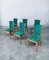 Art Deco Green Dining Chairs, France, 1930s, Set of 6 26