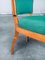 Art Deco Green Dining Chairs, France, 1930s, Set of 6 3