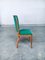 Art Deco Green Dining Chairs, France, 1930s, Set of 6 9