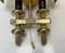 Vintage French Brass Wall Lights, 1940s, Set of 2 12