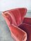 Art Deco Pink Velvet Armchairs, Italy, 1930s, Set of 2 6