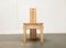 Postmodern Brutalist Wooden Children Chair, 1990s 1