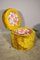 Pouf funzionali in tessuto giallo, anni '70, set di 2, Immagine 2