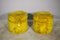 Functional Poufs in Yellow Fabric, 1970s, Set of 2, Image 1