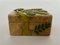Caja de mármol y policromía decorada con follaje, años 60, Imagen 10