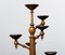 19th Century Scandinavian Walnut Eight-Armed Flower / Candle Etagere, 1890s 8