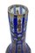 Vase Bohémien Antique en Verre avec Ornements Floraux en Émail 4