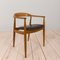 Teak & Black Leather Armchair by Illum Wilkkelso for Niels Eilsen, Denmark, 1960s, Image 7