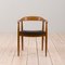 Teak & Black Leather Armchair by Illum Wilkkelso for Niels Eilsen, Denmark, 1960s 2