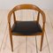 Fauteuil en Teck et Cuir Noir par Illum Wilkkelso pour Niels Eilsen, Danemark, 1960s 9