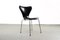In pelle nera Sedia da pranzo nr. 3107 di Arne Jacobsen per Fritz Hansen, 1964, Immagine 18