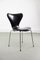Black Leather Mod. 3107 Dining Chair by Arne Jacobsen for Fritz Hansen, 1964, Image 15