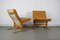 Brown Leather Siesta Lounge Chairs and Ottoman by Ingmar Relling for Westnofa, Set of 3 6