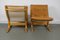 Brown Leather Siesta Lounge Chairs and Ottoman by Ingmar Relling for Westnofa, Set of 3 7