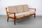 Teak Senator 3-Seater Sofa by Juul Kristensen, 1980s 1