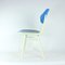 Mid-Century Czechoslovakian Chair in Blue and White from Ton, 1960s 4