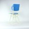 Tschechoslowakischer Mid-Century Stuhl in Blau & Weiß von Ton, 1960er 7