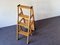 Vintage Metamorphic Step Chair with Wicker Seat 5