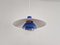 Lampada a sospensione Ph 4/3 blu di Poul Henningsen per Louis Poulsen, Danimarca, anni '60, Immagine 1