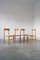 Brutalist Pine Dining Chairs attributed to Rainer Daumiller for Hirtshals Savvaerk, Set of 4, Image 4