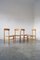 Brutalistische Esszimmerstühle aus Pinienholz von Rainer Daumiller für Hirtshals Savvaerk, 4er Set 4