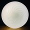 Murano Swirl Glass Ceiling or Wall Lamp, Italy, 1970s 8