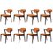 Dining Chairs in Rosewood by Kai Kristiansen for Schou Andersen, 1960s, Set of 8 1