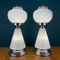 White Murano Glass Table Lamps from Vetri Murano, Italy, 1970s, Set of 2, Image 1