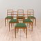 Danish Oak Ladder Back Dining Chairs from Fritz Hansen, 1950s, Set of 6, Image 1