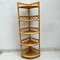 Bamboo and Rattan Corner Shelf, Image 1