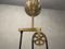Lámpara colgante italiana de latón, años 80, Imagen 4