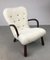 Danish Clam Chair in Sheepskin from Skive Mobelfabrik, 1950s 6