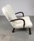 Danish Clam Chair in Sheepskin from Skive Mobelfabrik, 1950s 7
