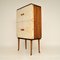 Drinks Cabinet in Walnut and Leather by Laszlo Hoenig, 1950s, Image 8