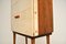 Drinks Cabinet in Walnut and Leather by Laszlo Hoenig, 1950s, Image 15