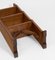 Small Cotswold School Walnut Open Bookshelf, Image 11