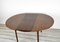 Round Extendable Teak Dining Table, 1960s 8