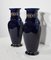 Enameled Earthenware Vases, Early 20th Century, Set of 2 3