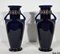 Enameled Earthenware Vases, Early 20th Century, Set of 2 14
